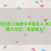 公司的员工味道中字强多人,员工味道大作战：谁是味王？