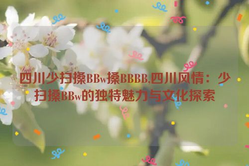 四川少扫搡BBw搡BBBB,四川风情：少扫搡BBw的独特魅力与文化探索