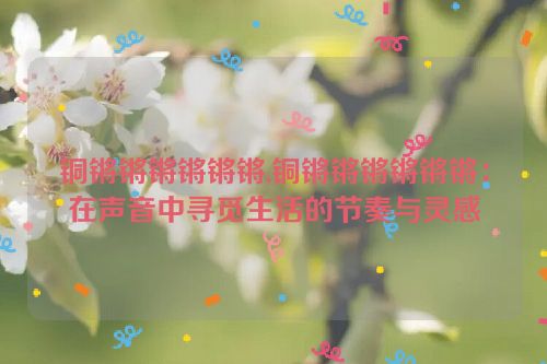 铜锵锵锵锵锵锵,铜锵锵锵锵锵锵：在声音中寻觅生活的节奏与灵感