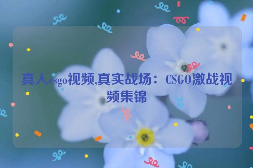 真人csgo视频,真实战场：CSGO激战视频集锦