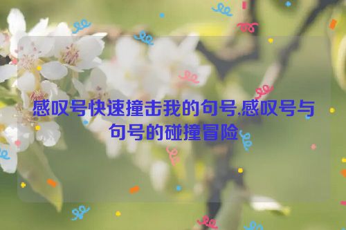 感叹号快速撞击我的句号,感叹号与句号的碰撞冒险