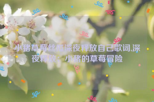 小猪草莓丝瓜深夜释放自己歌词,深夜释放：小猪的草莓冒险