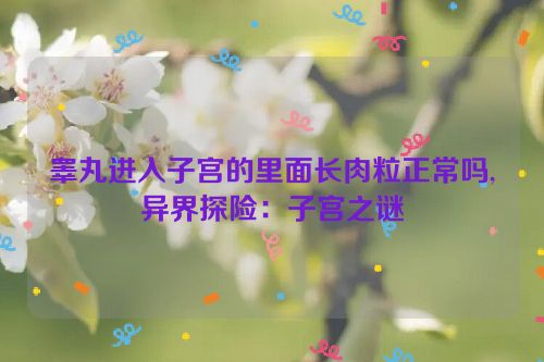 睾丸进入子宫的里面长肉粒正常吗,异界探险：子宫之谜