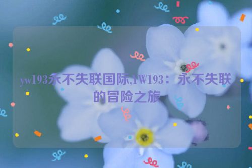 yw193永不失联国际,YW193：永不失联的冒险之旅