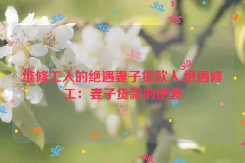 维修工人的绝遇妻子贷款人,绝遇修工：妻子贷款的逆袭