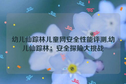 幼儿仙踪林儿童网安全性能评测,幼儿仙踪林：安全探险大挑战