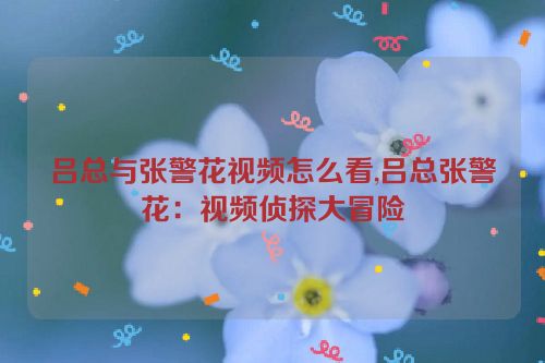 吕总与张警花视频怎么看,吕总张警花：视频侦探大冒险