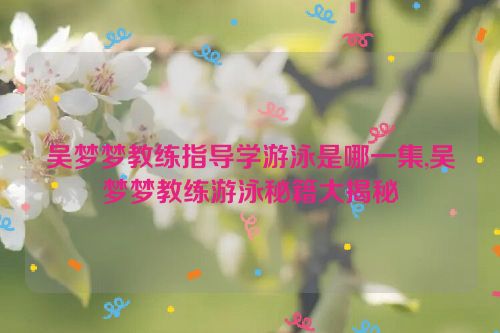 吴梦梦教练指导学游泳是哪一集,吴梦梦教练游泳秘籍大揭秘