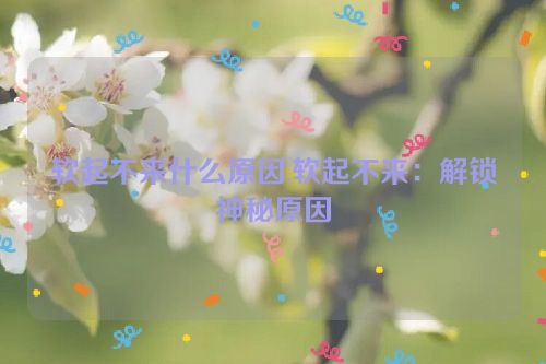 软起不来什么原因,软起不来：解锁神秘原因