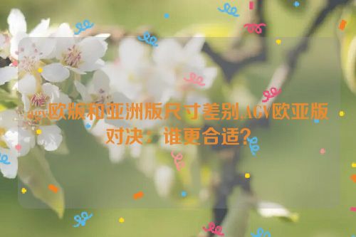 agv欧版和亚洲版尺寸差别,AGV欧亚版对决：谁更合适？