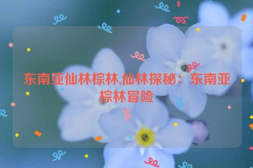 东南亚仙林棕林,仙林探秘：东南亚棕林冒险